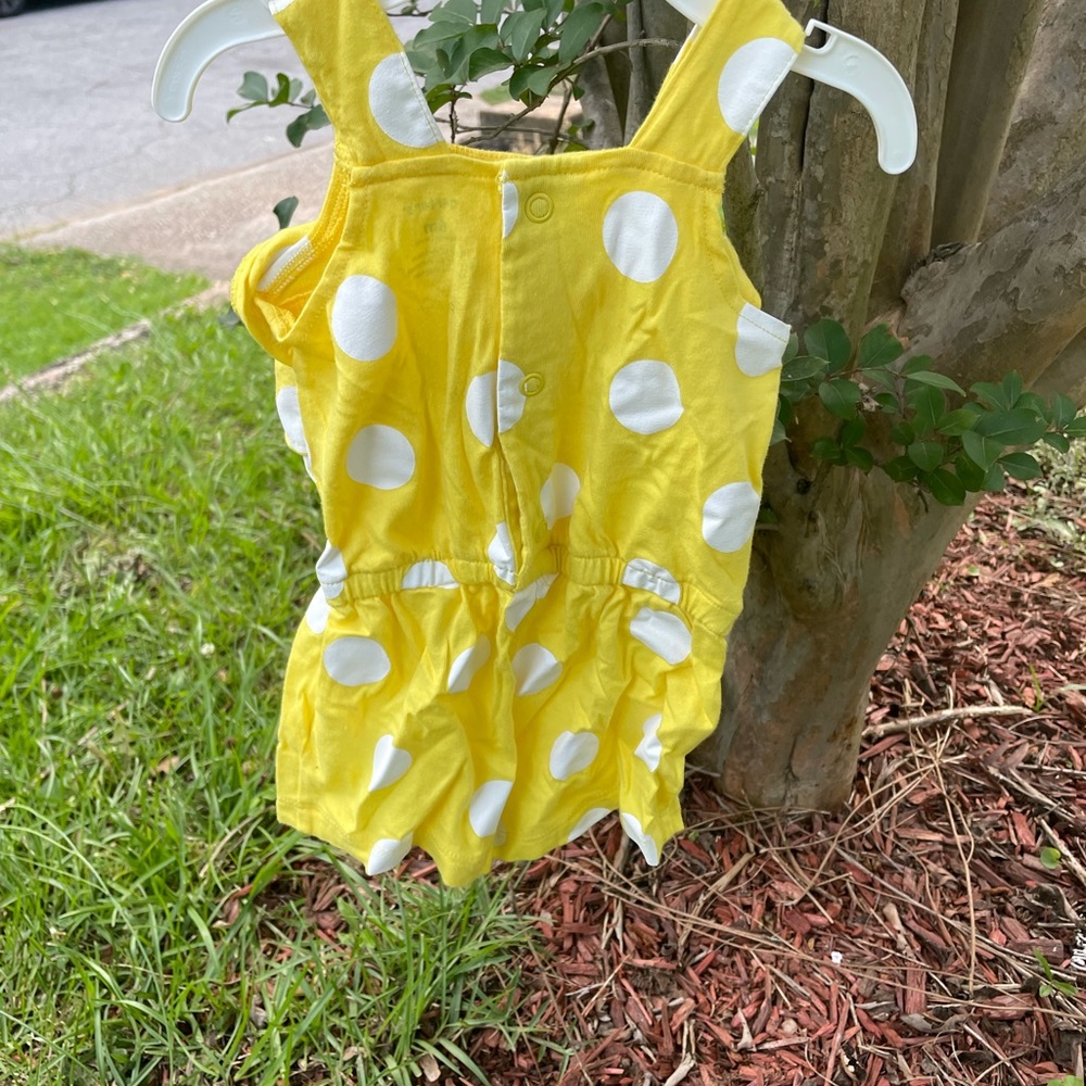 Carter Baby Girl Yellow Polka Dot Jumper 6months